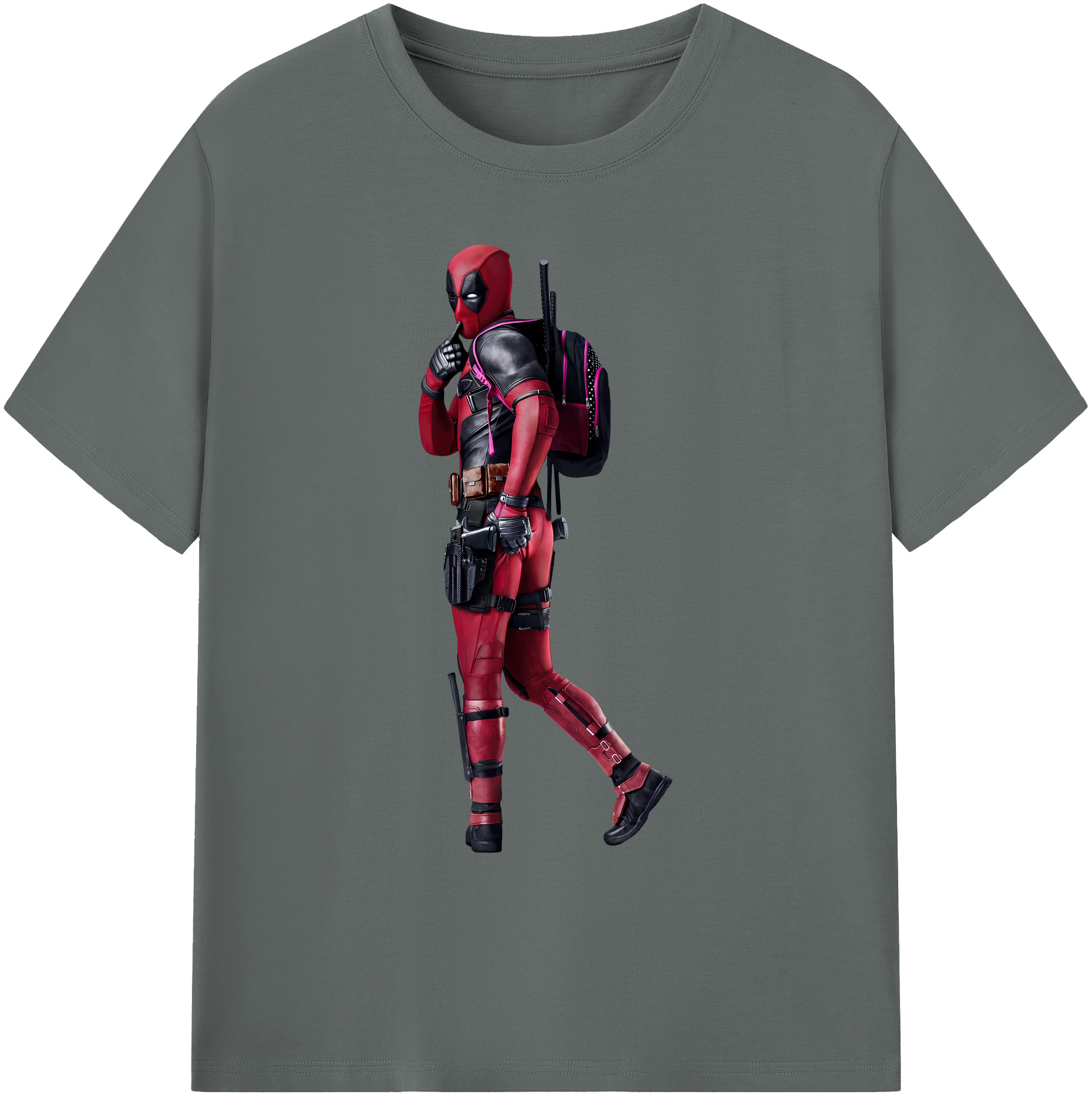 （画像用） Deadpool デッドプール 綿100％ メンズ半袖Tシャツ｜肌触りやわらか＆通気性